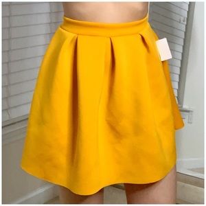 Rich yellow skater skirt